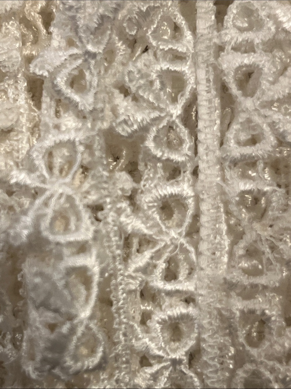 Delicate Cream Lace Trim - Decorative Ribbon for Crafts & Apparel - Picture 5 of 5